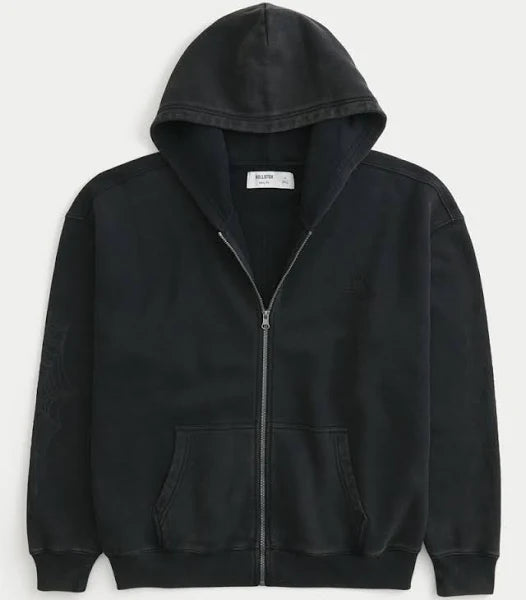 Men's Boxy Zip-Up Hoodie