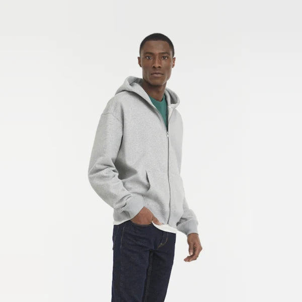 Men's Boxy Zip-Up Hoodie